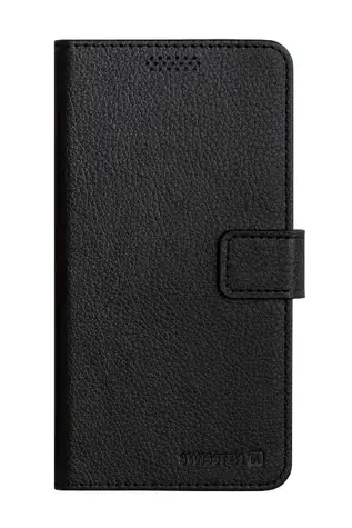 SWISSTEN LIBRO UNI BOOK pouzdro XL černá koženka / 158 x 80 mm