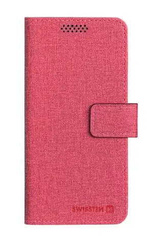 SWISSTEN LIBRO UNI BOOK pouzdro XL červená / 158 x 80 mm