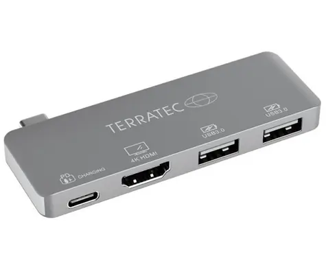 TERRATEC Connect C4 / adaptér USB Type-C na Type-C PD & HDMI & 2x USB3.0