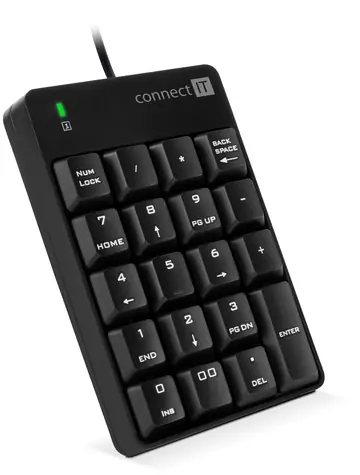 CONNECT IT NumCALC drátová numerická klávesnice černá