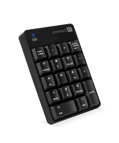 CONNECT IT NumCALC bezdrátová numerická klávesnice černá