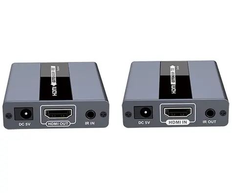 PremiumCord HDMI extender šedá / na 120m / přes jeden kabel Cat5, Cat6 / FHD 1080p