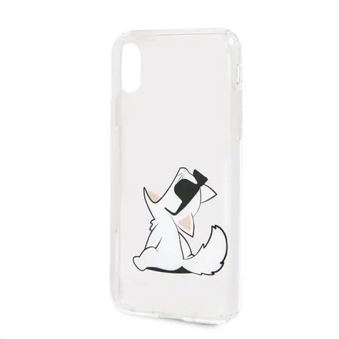 Karl Lagerfeld Fun Choupette No Rope Hard Case pro Apple iPhone X & XS transparentní