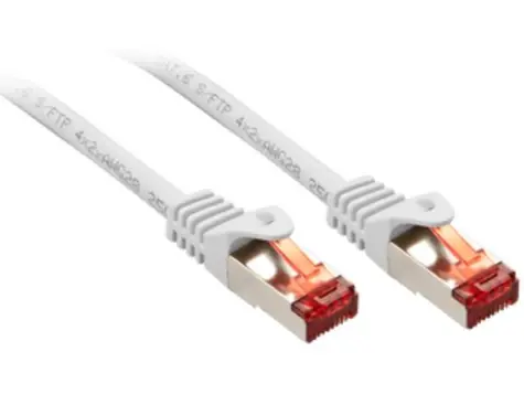 Lindy S FTP CAT6 1.5m / Patch kabel / RJ45-RJ45 / AWG28 / bílá