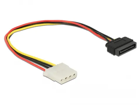 Delock Power Cable SATA 15 pin male > 4 pin female 30 cm