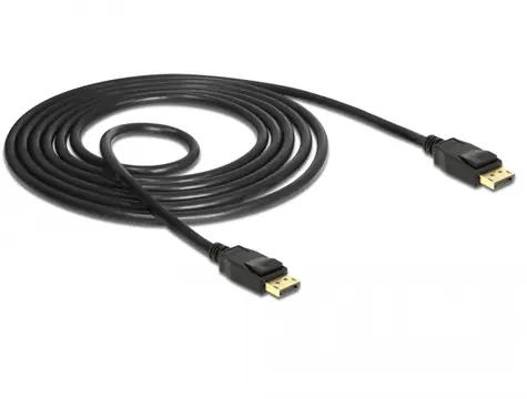 Delock Displayport 1.2 kabel samec > Displayport samec 1.5 m černá / 4K 60 Hz