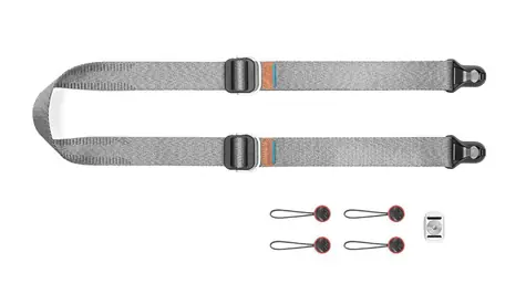 Peak Design Slide Lite Ash (šedá) - rychloupínací popruh pro fotoaparáty