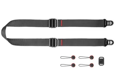 Peak Design Slide Lite Black (černá) - rychloupínací popruh pro fotoaparáty