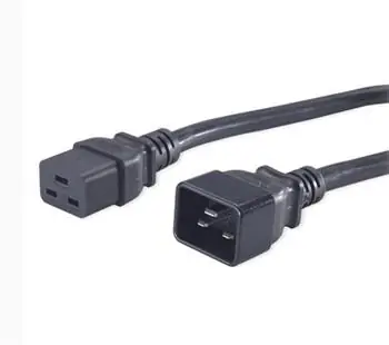 PremiumCord Prodlužovací přívod 230V / konektory IEC 320 C19 - IEC 320 C20 / 16A / 1.5m