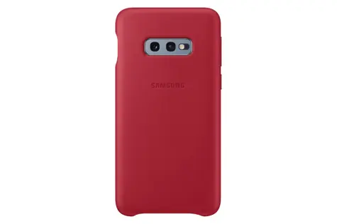 SAMSUNG Leather Cover kožený zadní kryt pro Samsung Galaxy S10e červená
