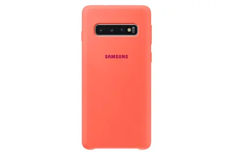 SAMSUNG Silicon Cover zadní kryt pro Samsung Galaxy S10 růžová (Berry Pink) 