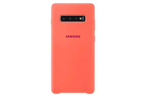 SAMSUNG Silicon Cover zadní kryt pro Samsung Galaxy S10 Plus růžová (Berry Pink) 