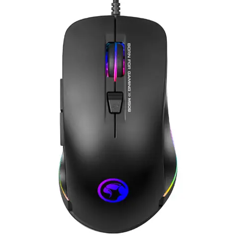 Marvo M508 černá / herní myš / 3200 DPI / 6 tlačítek / USB / 1.7m / LED podsvícení