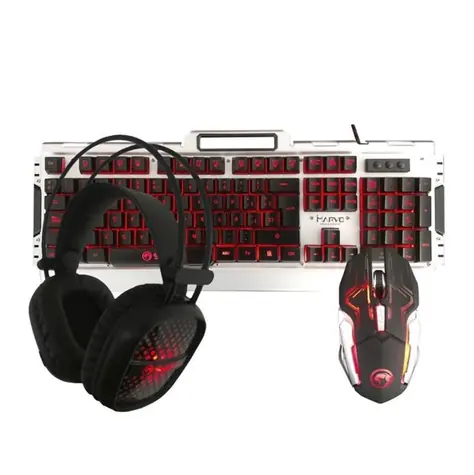 Marvo CM303 barevná / herní sada klávesnice+myš+sluchátka / 6 tlačítek / 1.5m / USB / podsvícení