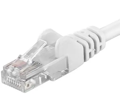 PremiumCord UTP CAT6 1.5m / Patch kabel / RJ45-RJ45 / bílá