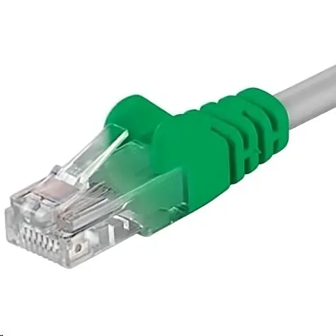 PremiumCord UTP CAT5E 3m křížený / Patch kabel / RJ45-RJ45 / šedá