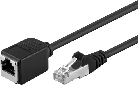 PremiumCord prodlužovací FTP CAT5E 2m / Patch kabel / RJ45-RJ45 / černá