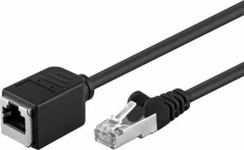 PremiumCord prodlužovací FTP CAT5E 15m / Patch kabel / RJ45-RJ45 / černá