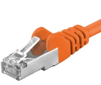 PremiumCord SFTP CAT6A 7m oranžová / Patch kabel / RJ45-RJ45