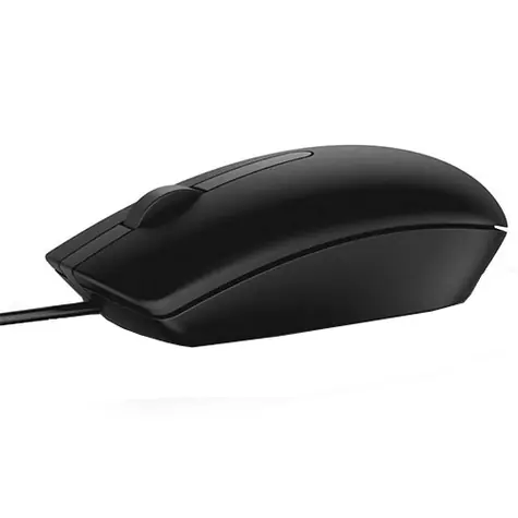 DELL MS116 (570-AAIR) černá / Optická myš / 1000dpi / 2 tlačítka + rolovací kolečko / USB / 1.8 m