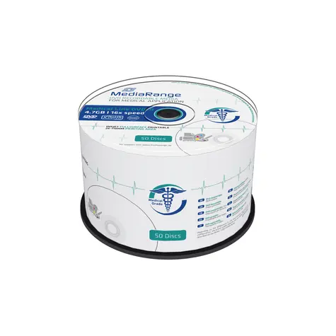 MEDIARANGE DVD-R 4.7GB 16x / 50 kusů / spindl / Inkjet Printable