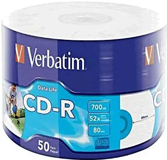 VERBATIM CD-R 700 MB 52x 50 kusů / spindl