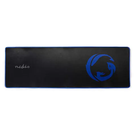 NEDIS GMPD300BK - Herní Podložka Pod Myš Černá / Protiskluzová a Voděodolná Základna / 920 x 294 mm