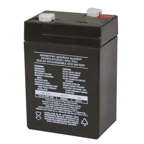 Emos baterie SLA 6V - 4 Ah / Faston 4.8 (187) / VRLA