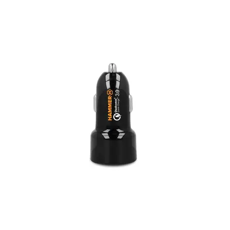 myPhone Hammer Černá / Rychlonabíječka do auta / 1xQC3.0 / 1x5V-2.4A