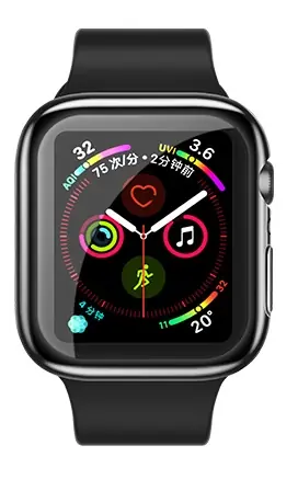 USAMS BH486 TPU Full Protective Pouzdro pro Apple Watch 44mm čirá