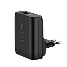 USAMS US-CD71 Power Bank + Dobíječ 5000mAh černá