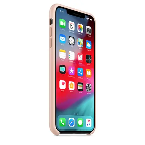 Apple Silicone Case Silikonový kryt pro iPhone XS Max pískově růžová