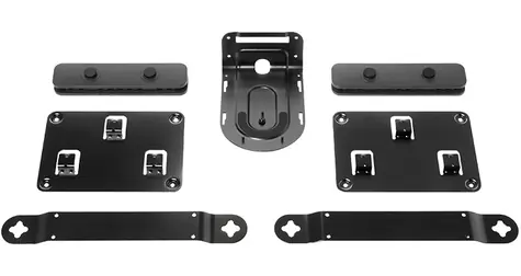 Logitech RALLY montážní kit / 2x držák reproduktoru & kamery & stolního rozbočovače & obr. rozbočovače & fixace kabelu