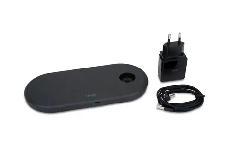 Uniq Aereo 3 in 1 / rychlá bezdrátová nabíječka / 7.5-10W / černá