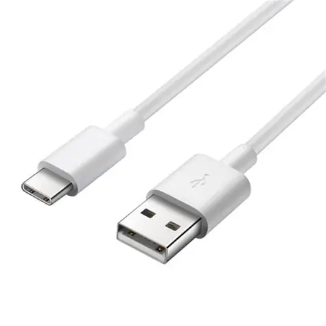 PremiumCord propojovací USB 2.0 kabel s konektory USB-C - USB-A bílý 1m