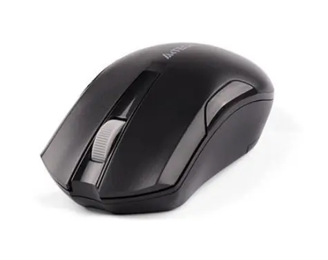 A4tech G3-200NS Černá / Bezdrátová optická myš / 1000 DPI / 2.4Ghz / V-Track / 3 tlačítka / Nano USB / Baterie 1x AA 
