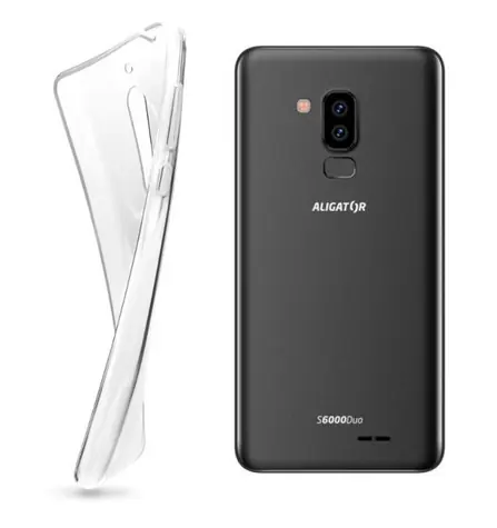 Aligator silikonové pouzdro pro Aligator S6000 Duo / čiré / doprodej