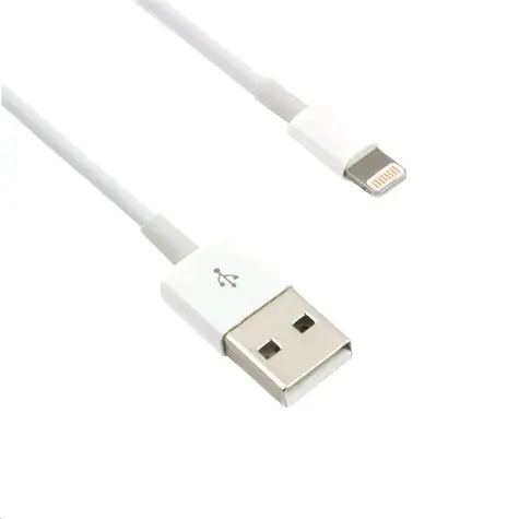 C-TECH USB 2.0 Lightning (IP5 a vyšší) nabíjecí a synchronizační kabel / 1m / bílá