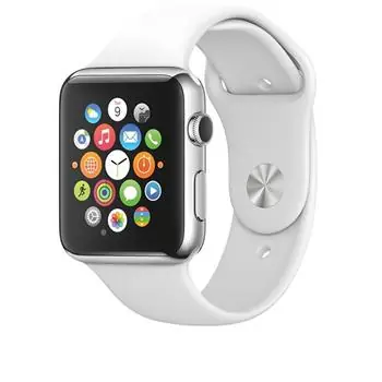 Tactical Silikonový Pásek pro Apple Watch 1 & 2 & 3 (42mm) bílá