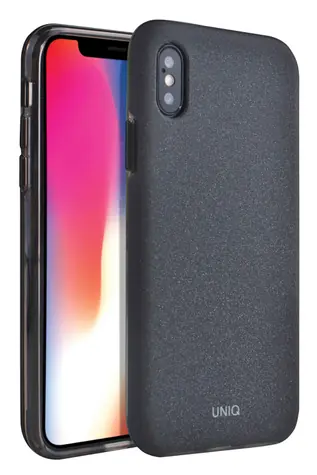 Uniq Hybrid Lithos -  Charcoal pouzdro pro Apple iPhone XS & X černá