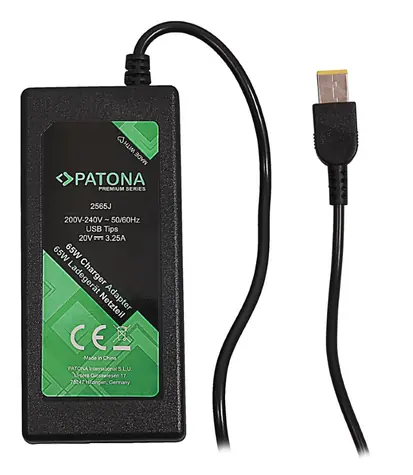 PATONA napájecí adaptér k ntb 20V / 3.25A 65W Slim tip IBM / LENOVO PREMIUM