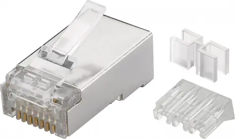 PremiumCord konektor RJ45 Cat6A univerzální, stíněný - 1ks
