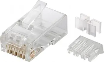 PremiumCord konektor RJ45 Cat6A univerzální - 1ks