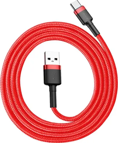 Baseus CATKLF-B09 USB 2.0 - USB-C červená / datový kabel / 1m