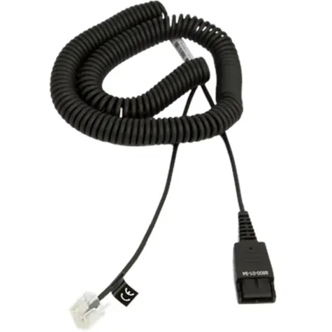 Jabra QD kroucený kabel 1.8m / pro Aastra & Siemens