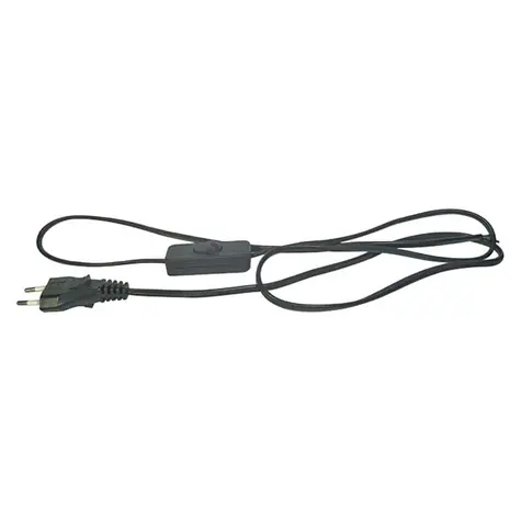 EMOS Flexo šňůra s vypínačem / PVC / 2x0.77mm / 3m / černá 