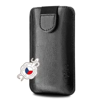 FIXED Soft Slim Pouzdro se zavíráním velikost 4XL+ černá / PU kůže 
