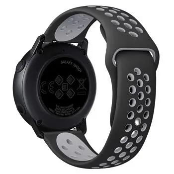 Tactical Double Silikonový Pásek pro Amazfit Pace černá-šedá