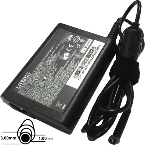 Acer AC adaptér 65W 19V 3.0x1.0 mm černá / bez síťové šńůry