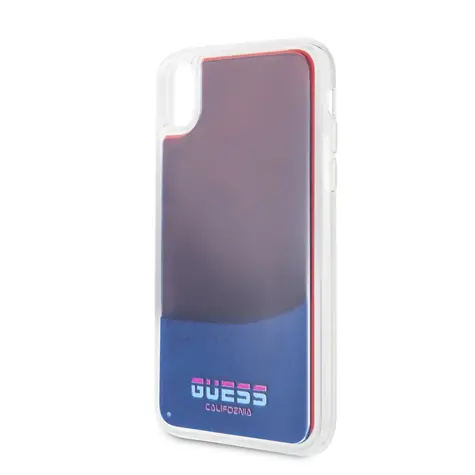 GUESS Glow in The Dark PC TPU Kryt pro Apple iPhone XR písková-červená